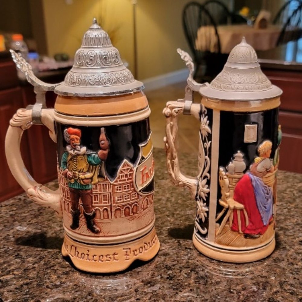 Vintage Falstaff Musical Beer Stein Mug